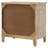 Mizael 3-drawer Wood Mandala Cabinet Distressed White