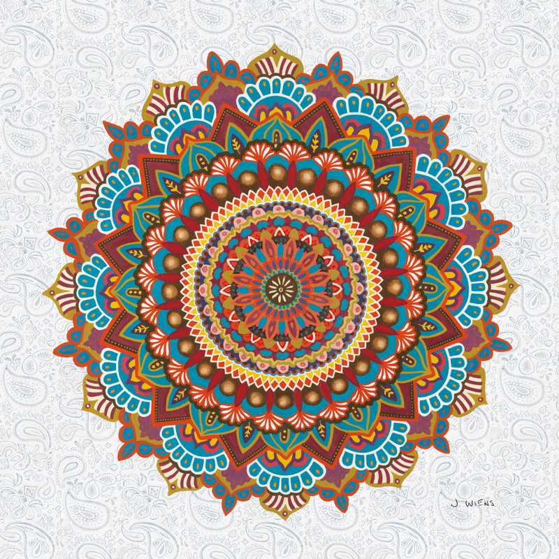 Mandala Dream by James Wiens - Wrapped Canvas Painting, 30cm H x 30cm W x 3.8cm D