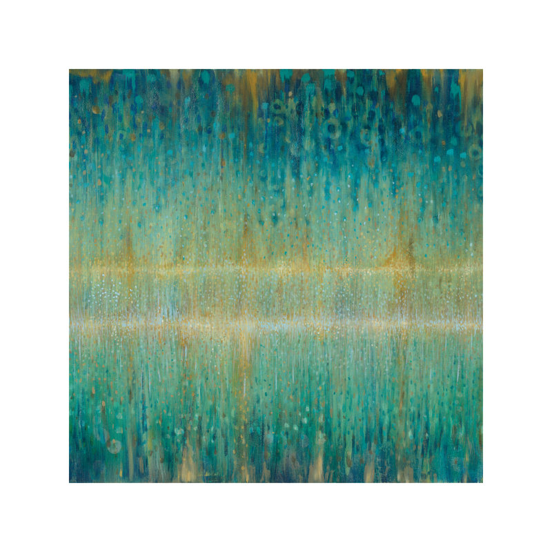 Rain Abstract I by Danhui Nai - Wrapped Canvas Painting, 93.98 cm H x 93.98 cm W x 1.91 cm D