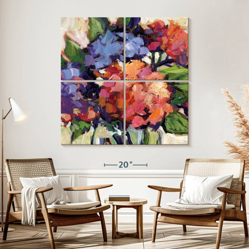 Avery Multi Hydrangeas, 57" H x 57" W