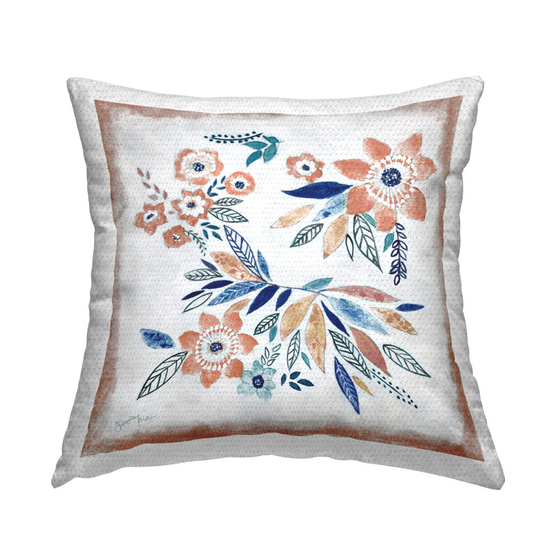 Coussin d'extérieur imprimé "Mixed Flower Petals Arrangement" par Janet Tava