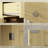 HOMCOM Sideboard With Solid Wood Countertop-290908448