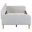 Lit de jour rembourré beige avec cadre ajustable robuste-456729510-456729504