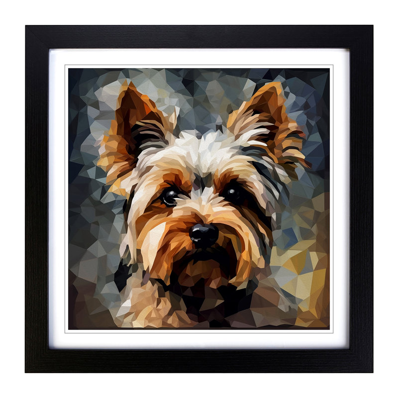 Single Picture Frame Print on Wood, Black Framed