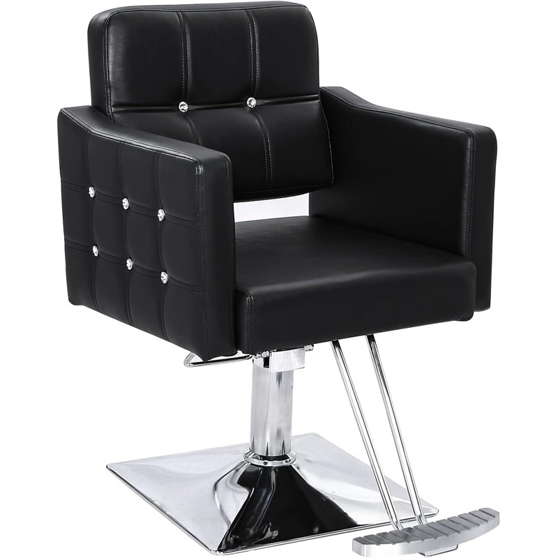 Fauteuil inclinable pivotant Leoria, Cuir synthétique noir