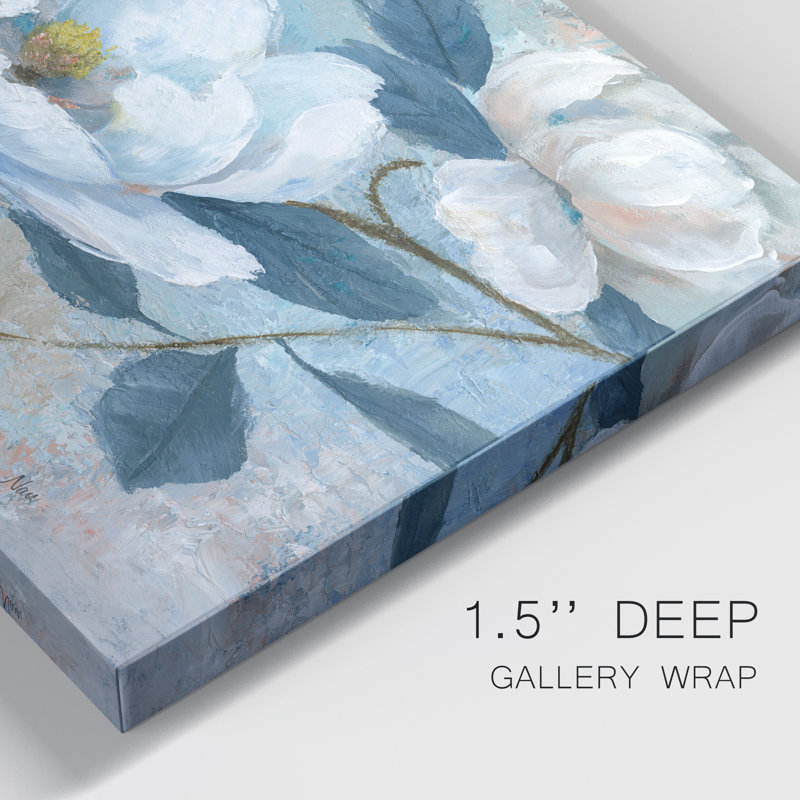 Spring Bloom II - peinture sur toile tendue, H 18 po x l 12 po x P 1 po