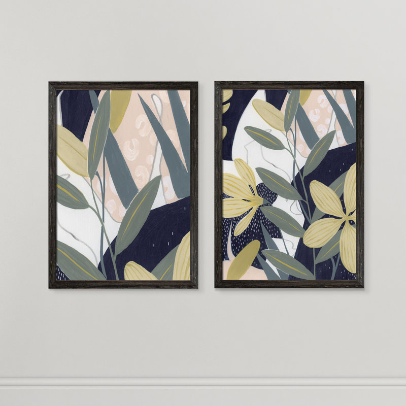 «Flores Noche II» par Vincent Van Gogh, ensemble de 2 reproductions d'art encadrées, H 24 po x l 18 po x P 1,25 po