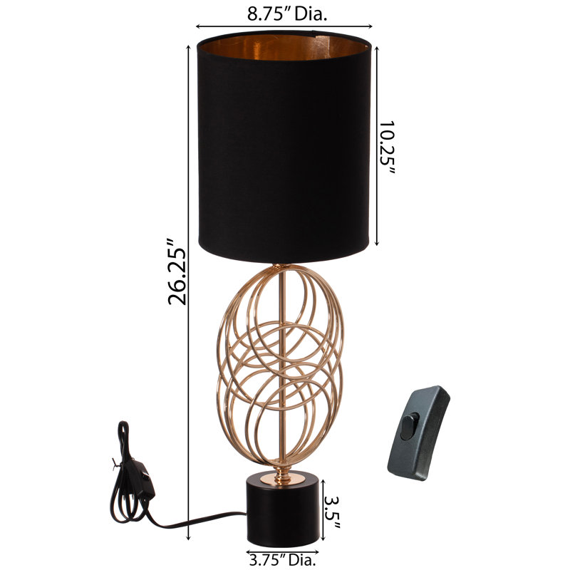 Lampe de table en métal