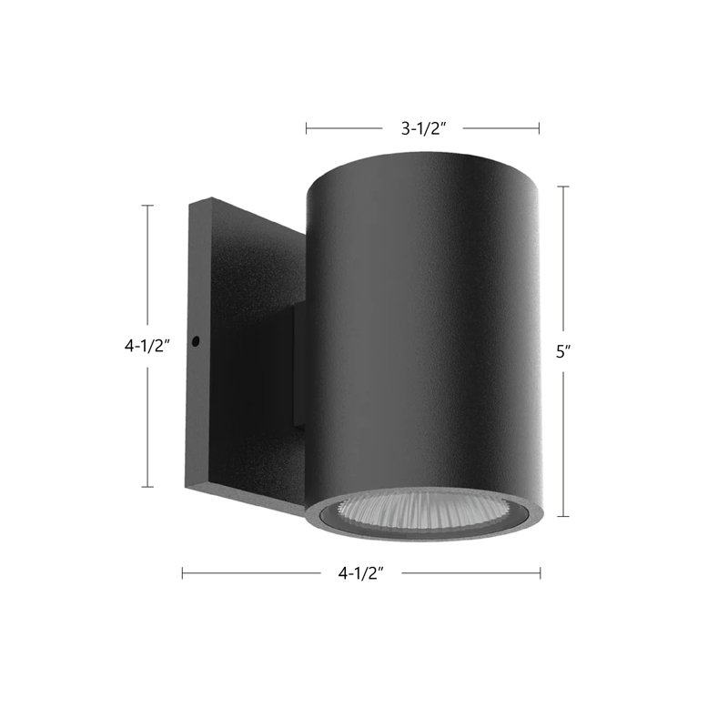 Nordic Aluminum LED Wall Light, Black