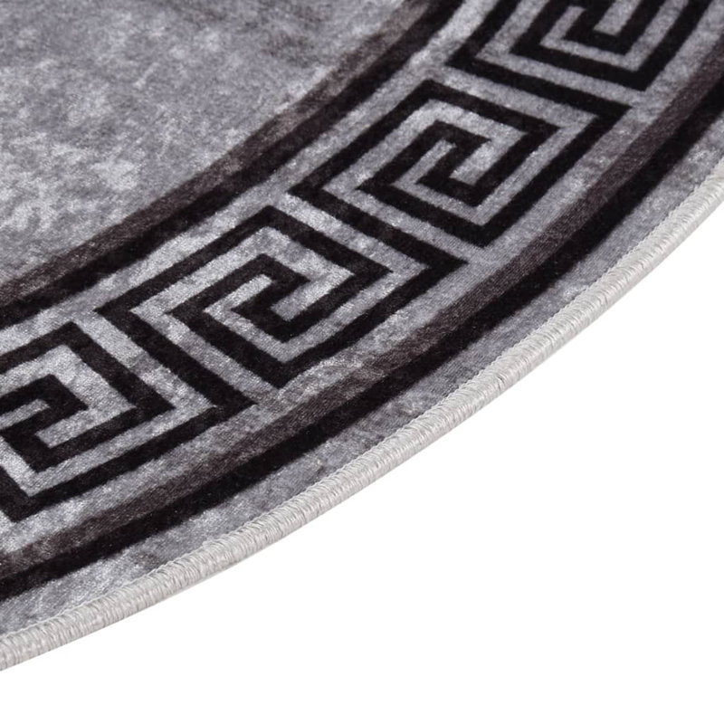 Damm Round 120 cm x 120 cm Oriental Flatweave Area Rug