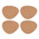 Mikasa Pebble-Shaped Cork Placemats, Natural, 38 x 30cm
