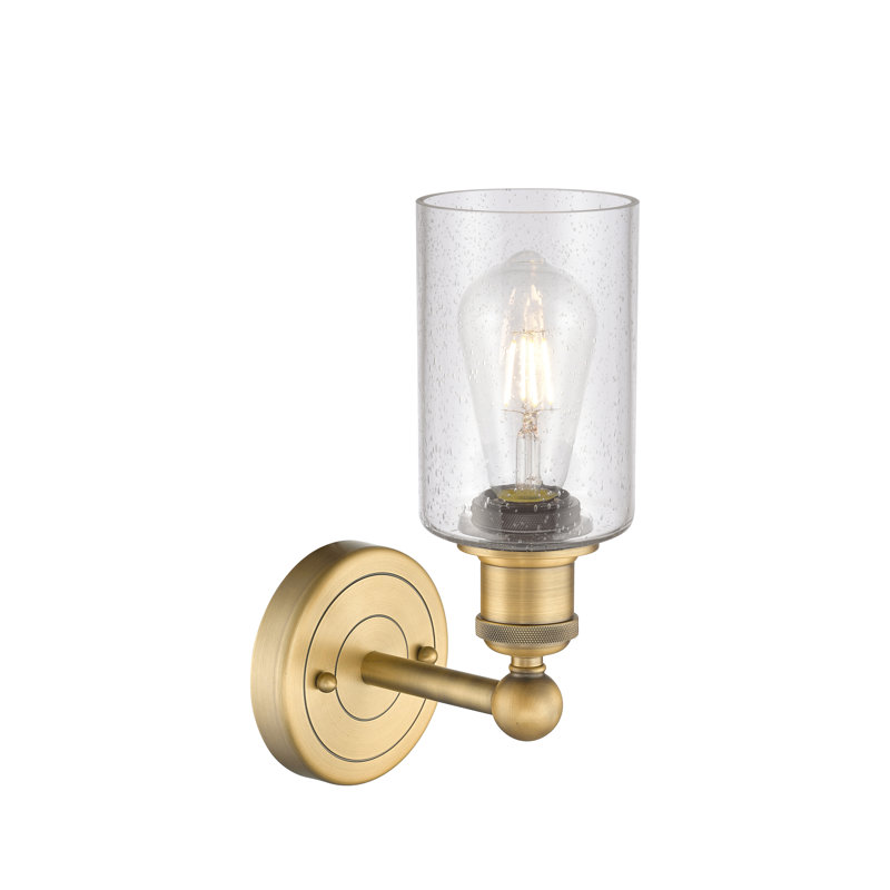 Alegria Armed Sconce, Brushed Brass, Seedy