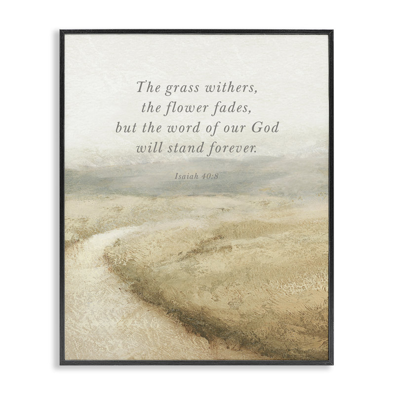 Mot de Dieu Isaïe Proverbe, estampe numérique, conception par John Spaeth, H 20 po x l 16 po, Giclée encadrée noir minuit