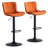 Swivel Height Adjustable Bar Stools Faux Leather Upholstered Counter Stools With Metal Frame-662277687