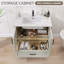 Ensemble de meuble-lavabo autoportant classique en bois massif avec lavabo 36 po-99820186