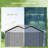 Galvanized Steel Horizontal Storage Shed-93574009-93574011