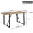55" Dining Table modern rustic Industrial Rectangular MDF Wood Colour For 4-6 Person-1618845860