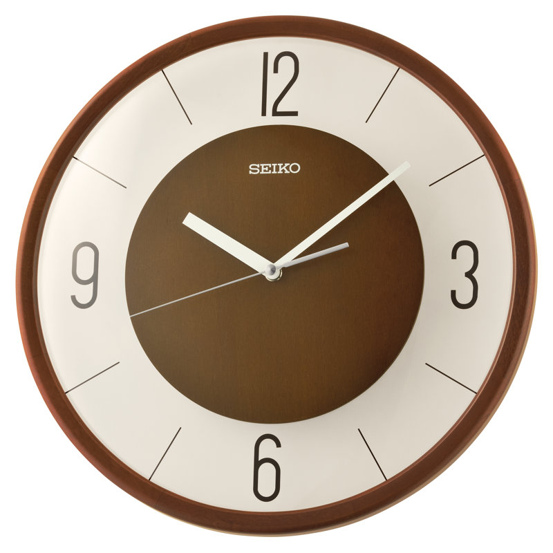QXA852BLH Classic Modern Clock, Brown