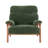 Mid-Century Accent Chair With Solid Wood Frame And Removable Cushions-1094629342