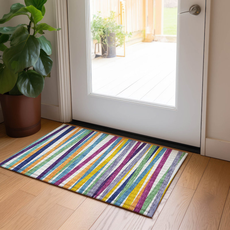  Machine Washable Indoor/Outdoor Chantille ACN997 Gray Area Rug, Rectangle 1'8" x 2'6"