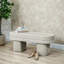 Chenille Upholstered Bench