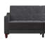 Small Double 207cm Velvet Futon Sofa-73566527