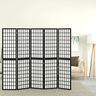 Leunne 170cm H Solid Wood Folding Room Divider
