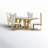Balsamo 4 - Person Double Pedestal Dining Set-2108199828-2108199830