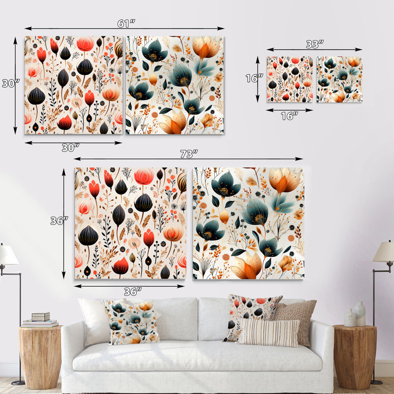 Wellfleet - Ensemble de 2 art mural en verre acrylique, H 16 po x l 33 po