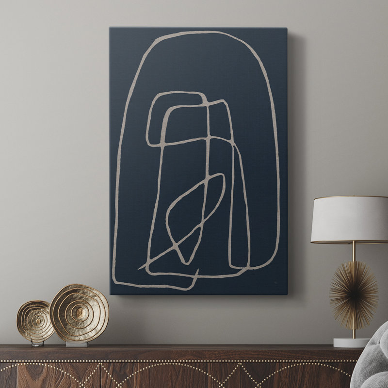 Shapes and Night Sky I - Gallery Cavas, H 18 po x l 12 po