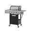 Barbecue au gaz en acier inoxydable pour l'extérieur, 3 + 1 sans couvercle