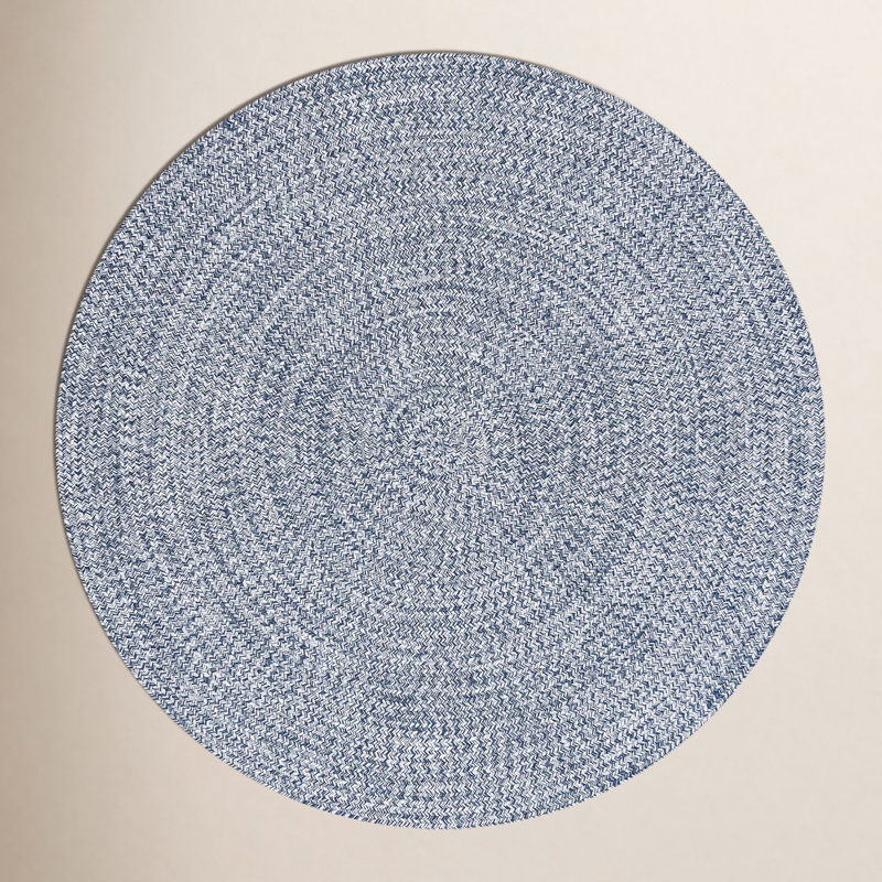 Hand-Braided Indoor/Outdoor Rug, Round 8'
