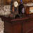 Wlanut Solid + Manufactured Wood Electric Fireplace