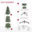 Arbre de Noël artificiel pré-éclairé enneigé-48818406