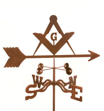 Girouette Masons, Montage pour toit