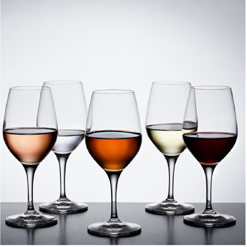 Sense Sparkling 9 oz. Verre à vin en cristal blanc