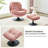 Zenon Velvet Swivel Accent Chair with Ottoman-992496192