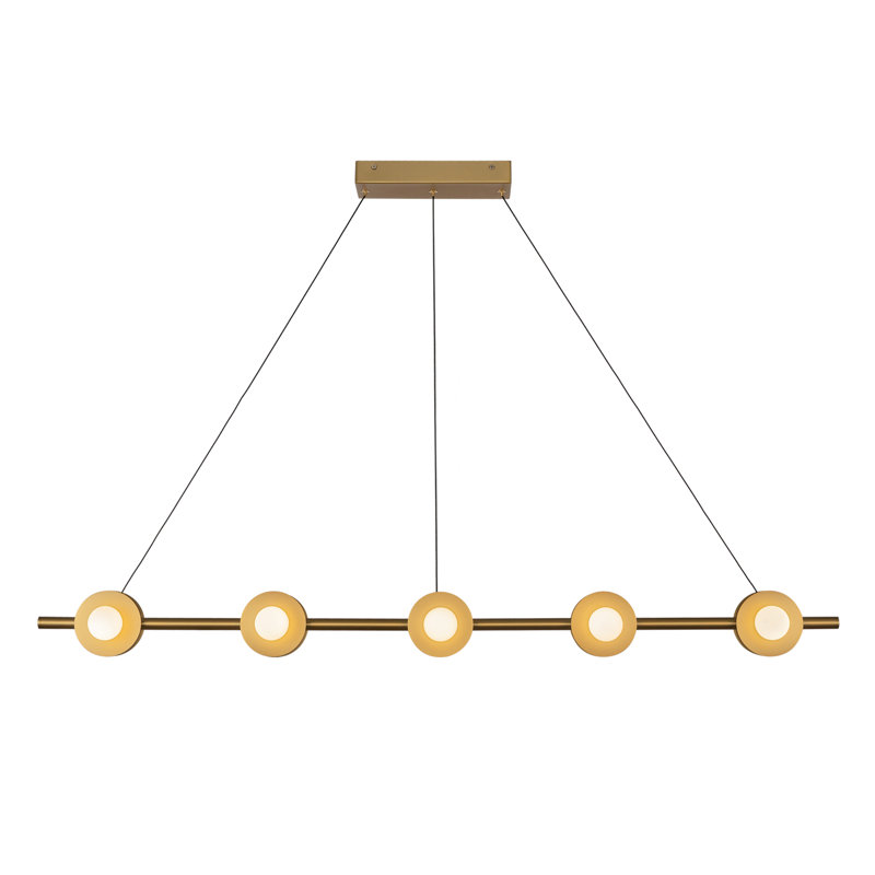 Elixir 10 - Light LED Pendant, White/Gold, Gold