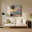 «Hawaiian Beach Scenes», art mural en métal beige-856811333