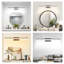 Luminaire de meuble-lavabo 32 po - Métal noir à DEL, applique murale moderne pour miroir et vestiaire