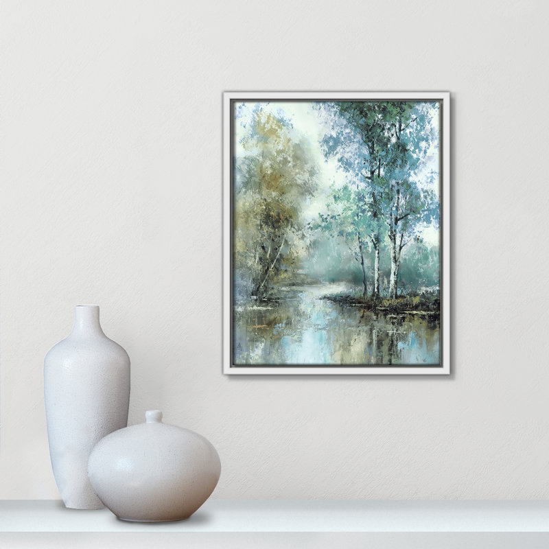 «Spring's Grace I Print» par T.C. Chiu, H 15,5 po x l 12,5 po, Blanc
