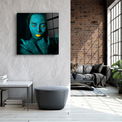 Superbe peinture décorative en verre trempé 23,6 po x 23,6 po | 100% verre trempé, épaisseur: 0,16 pouce | Impression UV pour des couleurs éclatantes | Art mural parfait pour la décoration de la maison ou du bureau, design moderne et élégant