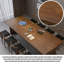 Bureau moderne en bois massif minimaliste avec pieds circulaires-1905154510