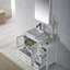 Ensemble de meuble-lavabo simple 42 po avec miroir Mance-24551044