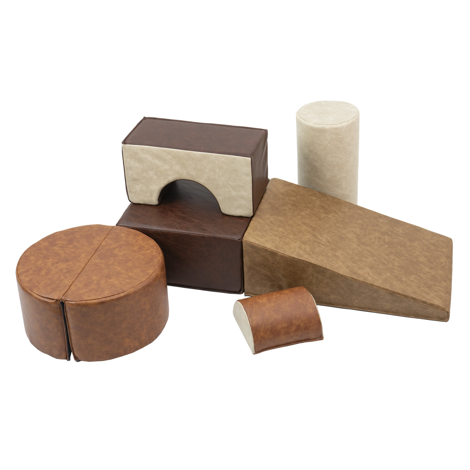 SoftScape Playtime and Climb, 6 Piece, Distressed Assorted