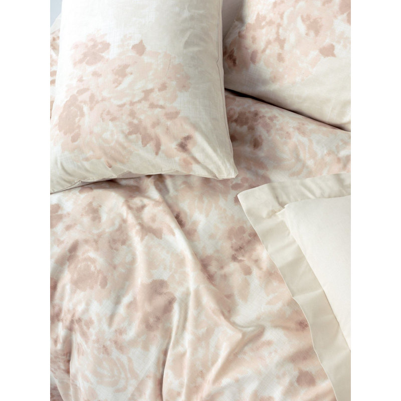 100% Cotton Ranforce Single Quilt Cover Set, Beige, Duvet Cover 53.1 x 78.7 inches & 1 Pillowcase 31.5 x 31.5 inches | Soft & Durable, Machine Washable, Button Closure | Perfect for Cozy Bedrooms & Stylish Decor