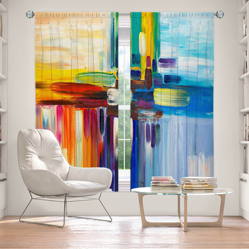 Fermata Room Darkening Curtain Pair, 40" W x 82" L
