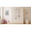 Lechlade 4 Door Manufactured Wood Wardrobe