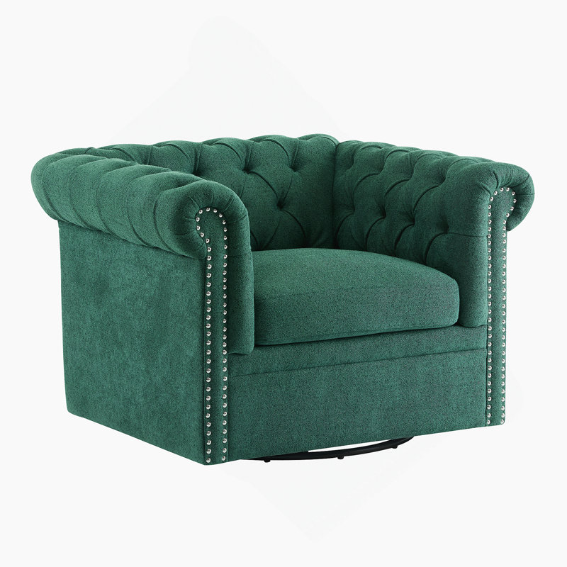 Fauteuil club pivotant Chesterfield
