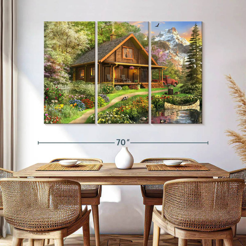Lilie Log Cabin Home, H 42 po x l 65 po